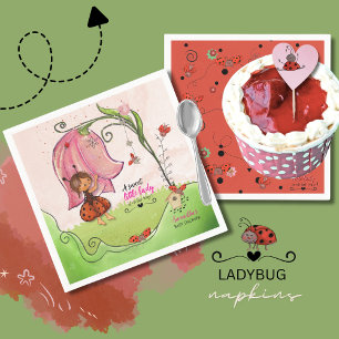 Serviette En Papier Mouchoirs pour Baby Shower 'Une Petite Dame Douce