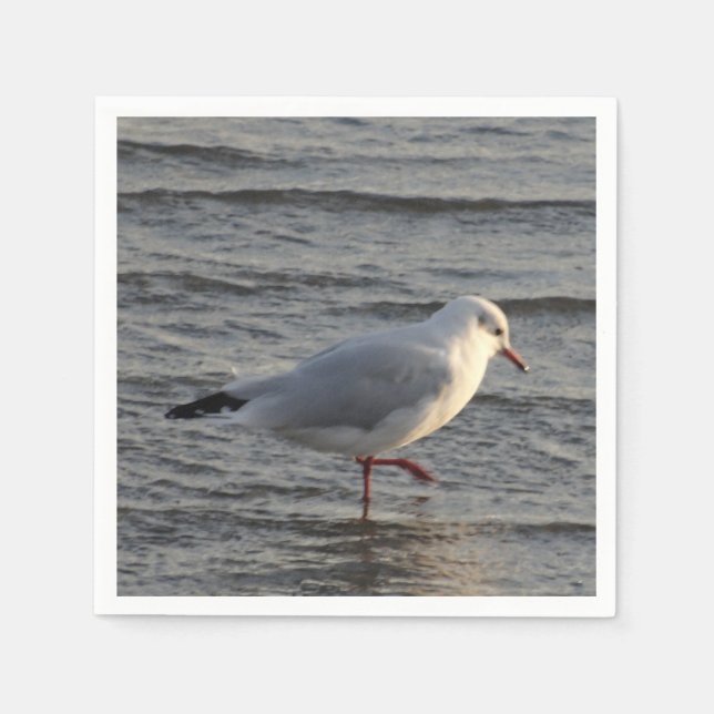 Serviette En Papier Mouette mignonne (Devant)