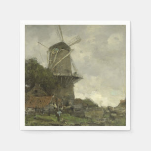 Serviette En Papier Moulin à vent néerlandais, Jacob Maris