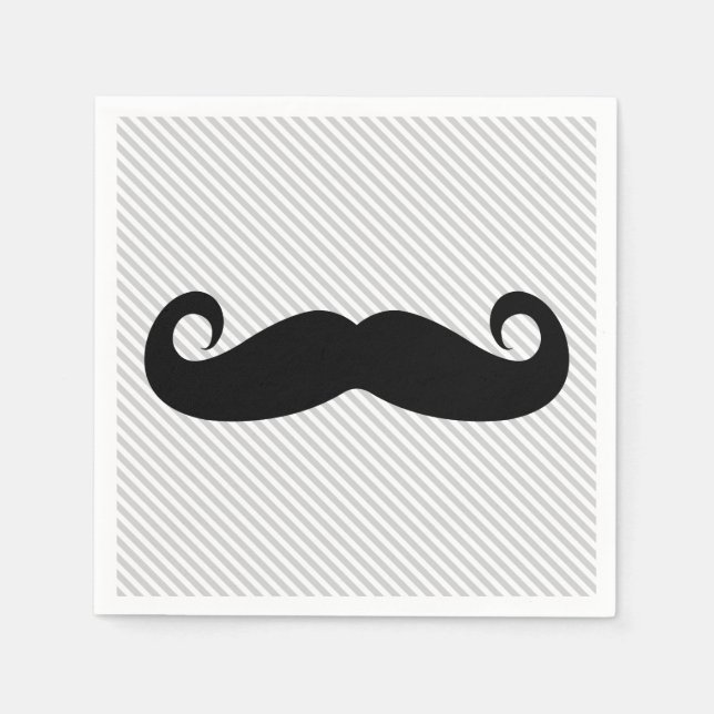 Serviette En Papier Moustache (Devant)
