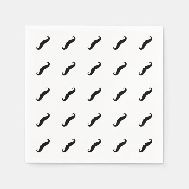 Serviette En Papier Moustache (Devant)