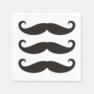 Serviette En Papier Moustache / Moustache / Schnurrbart + vos idées