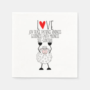 Serviette En Papier "Mouton de Jéhovah - Fruits de l'Esprit" Napkin