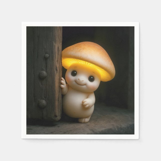Serviette En Papier Munchkin Champignon Lumineux (Devant)