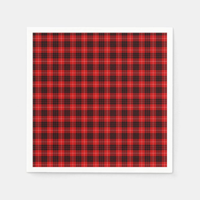 Serviette En Papier Munro Tartan (Devant)