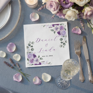 Serviette En Papier Murmur de Lavande : Élégance en Fleur
