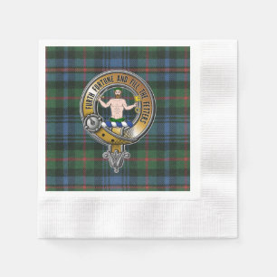 Serviette En Papier Murray Atholl Tartan & Badge