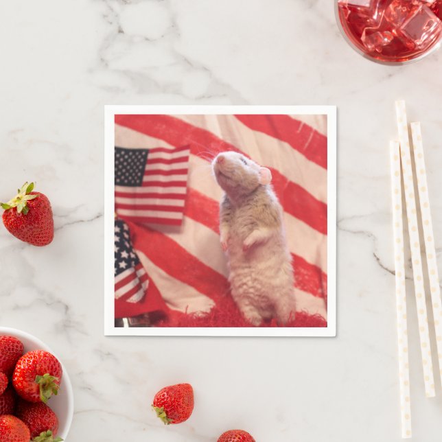 Serviette En Papier Murray patriotique (En situation)