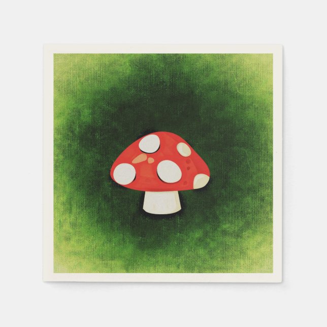 Serviette En Papier Mushroom de Cute (Devant)