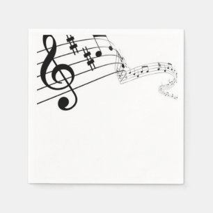 Serviette En Papier Music Speaks Napkins