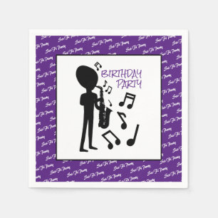 Serviette En Papier Musicien Alien, Anniversaire