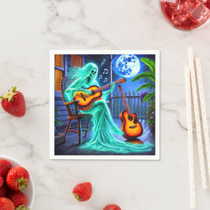 Serviette En Papier Musicien fantôme