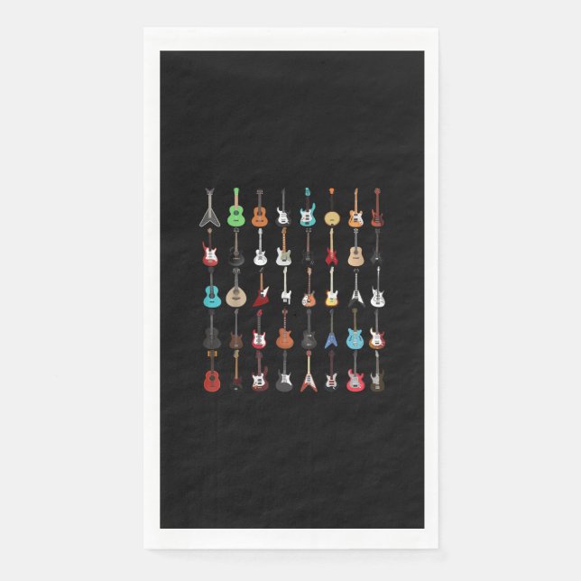 Serviette En Papier Musique guitar (Devant)