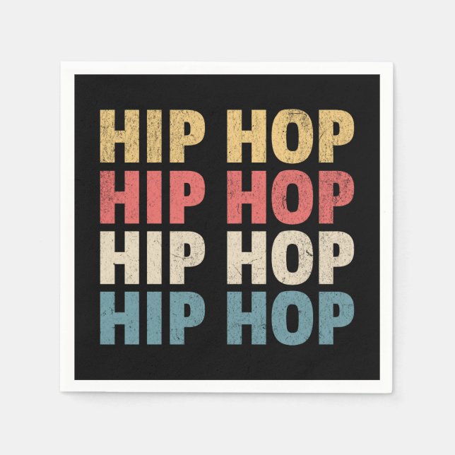 Serviette En Papier musique Hip hop (Devant)