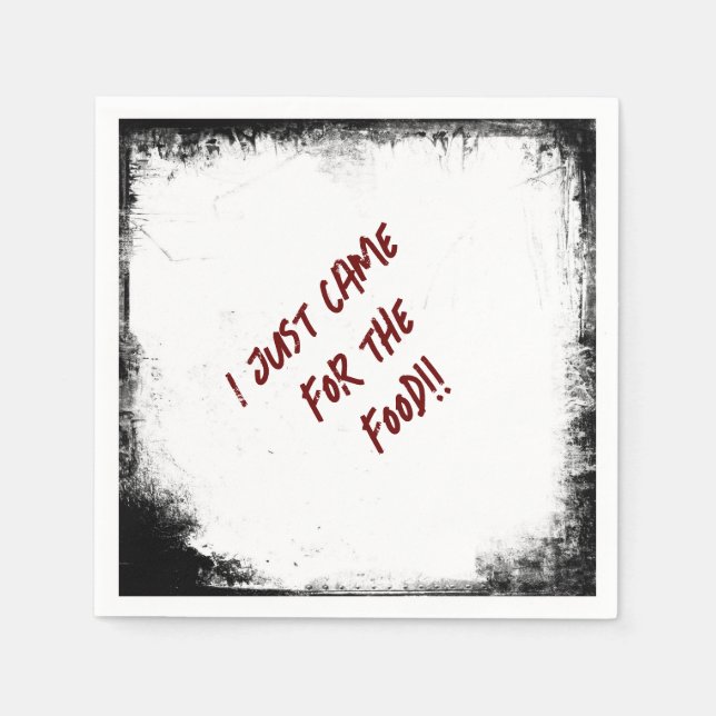 Serviette En Papier Mystère Du Meurtre "Je Viens De Venir Pour La Nour (Devant)