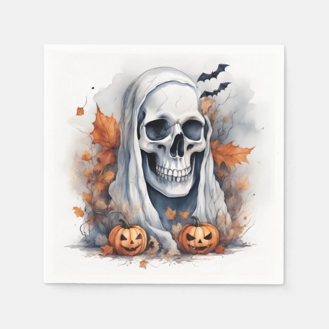 Serviette En Papier Mystic Halloween Ghost Art (Devant)