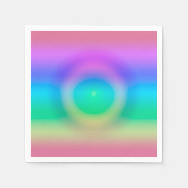 Serviette En Papier Mystic Rainbow Eye Ombre (Devant)