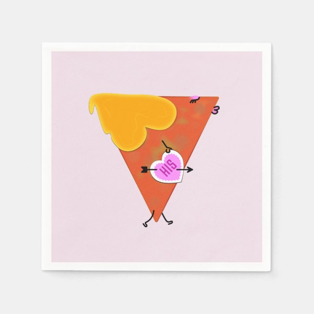 Serviette En Papier Nacho Valentine fille (Devant)