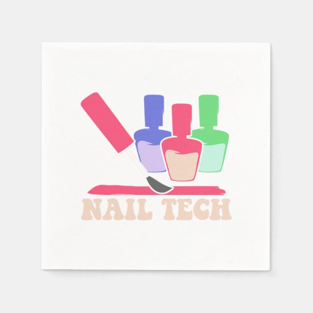 Serviette En Papier Nail Polish Pedicurist Manicurist Nail Technician  (Devant)
