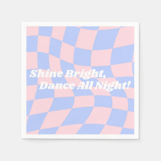 Serviette En Papier Naissance de Neon Super Disco