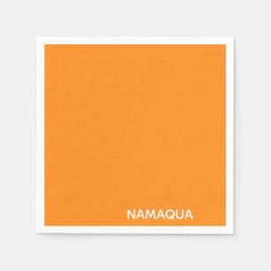 Serviette En Papier Namaqua orange nom de la couleur