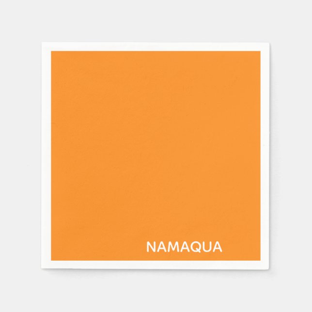 Serviette En Papier Namaqua orange nom de la couleur (Devant)