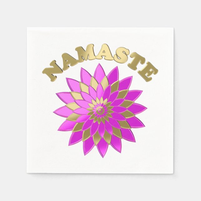 Serviette En Papier Namaste (Devant)
