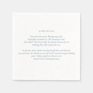 Serviette En Papier Nantucket 50 Miles Out to Sea Cocktail Napkins