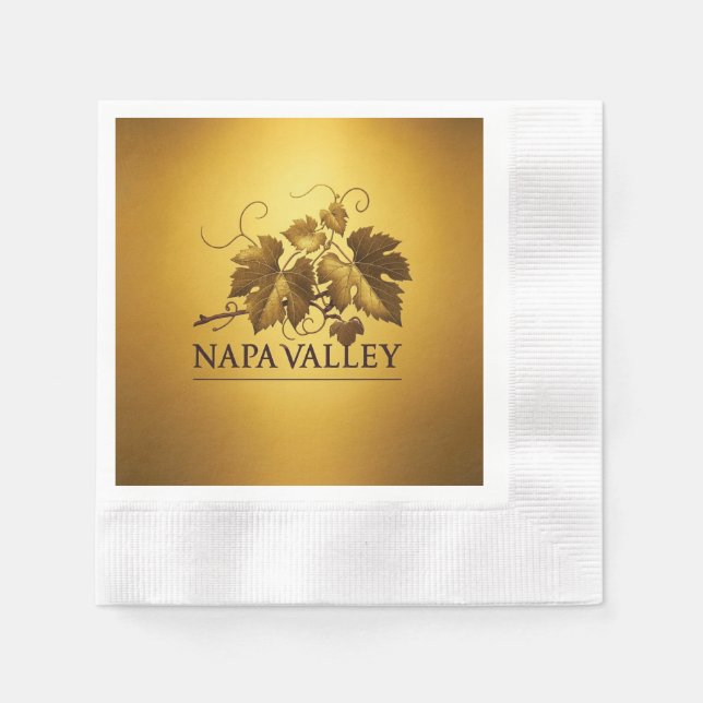 Serviette En Papier Napa Valley California Event Party (Devant)