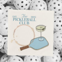 napkin à cocktail de pickleball