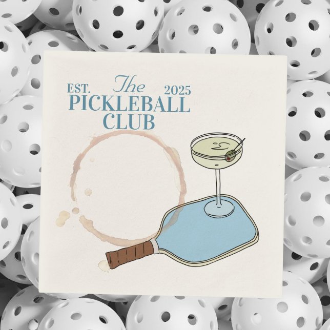 Serviette En Papier napkin à cocktail de pickleball (Créateur téléchargé)
