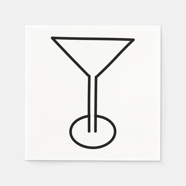 Serviette En Papier Napkin en verre Cosmo (Devant)