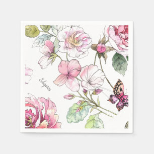 Serviette En Papier Napkin floral