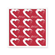 Napkin Moon Heart
