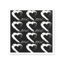 Napkin Moon Heart