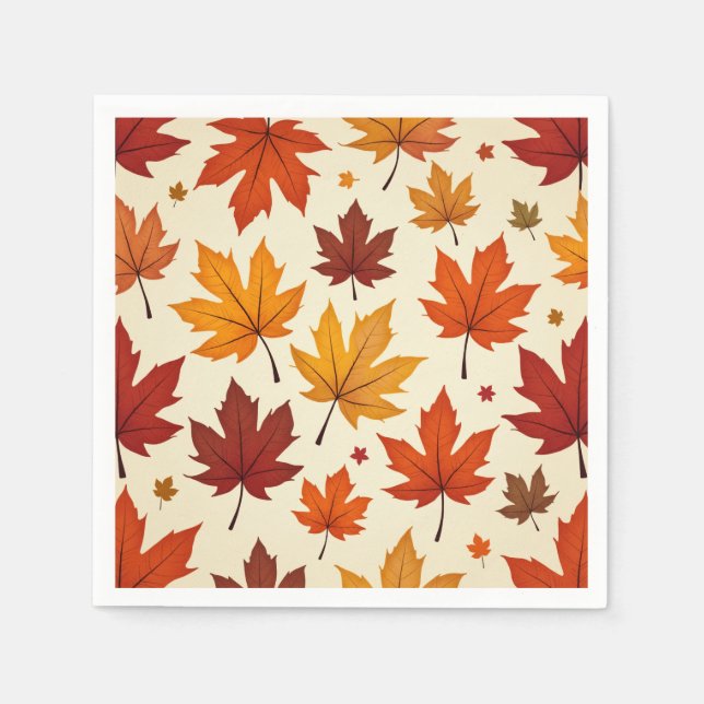 Serviette En Papier Napkin papier automne (Devant)