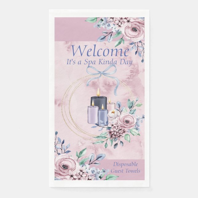 Serviette en papier Napkin Qté 50 Spa Kinda Day (Devant)