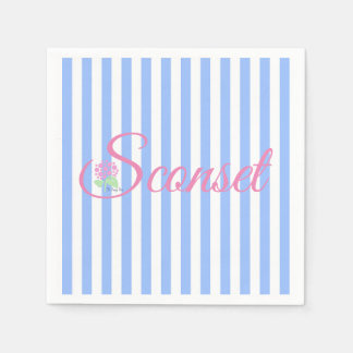 Serviette En Papier Napkin Sconset/Nantucket Blue Stripe