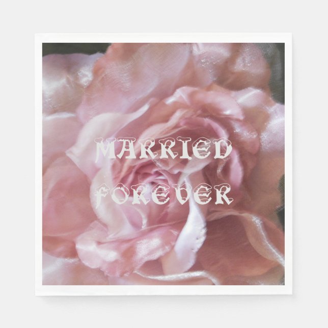 SERVIETTE EN PAPIER NAPKIN WEDDING DAY DESIGN (Devant)