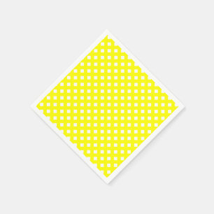 SERVIETTE EN PAPIER NAPKINES DE PAPIER 8 JAUNES CHEX