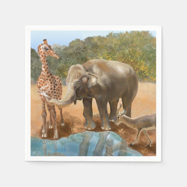 Serviette En Papier Napkins - Art de Debbie Davidsohn - Cadeaux (Devant)