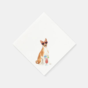 Serviette En Papier Napkins Basenji été