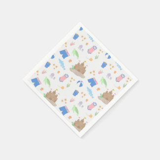 Serviette En Papier Napkins Beach Party