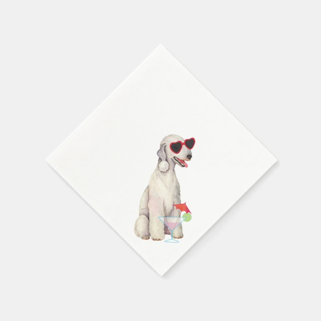 Serviette En Papier Napkins Bedlington Terrier (Coin)