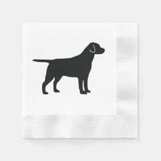 Serviette En Papier Napkins Black Lab