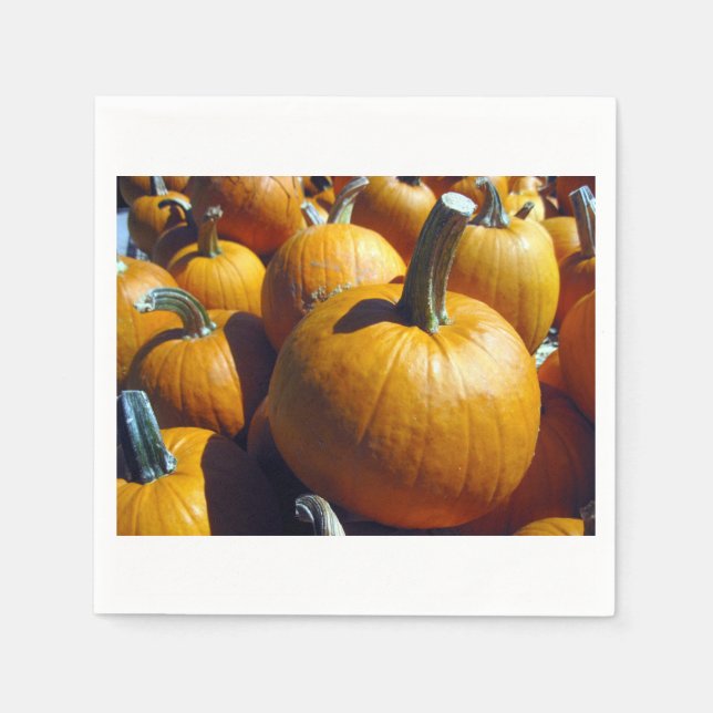 Serviette En Papier Napkins Citrouille d'Halloween (Devant)