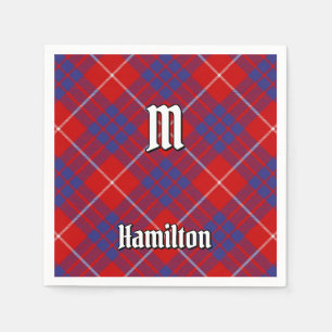 Serviette En Papier Napkins Clan Hamilton Red Tartan