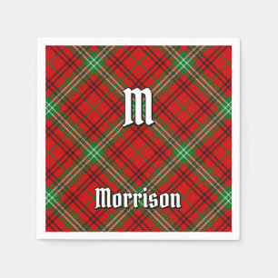 Serviette En Papier Napkins Clan Morrison Red Tartan