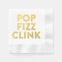 Napkins CLINK POP FIZZ
