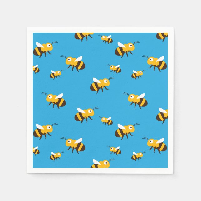 Serviette En Papier Napkins d'abeilles (Devant)